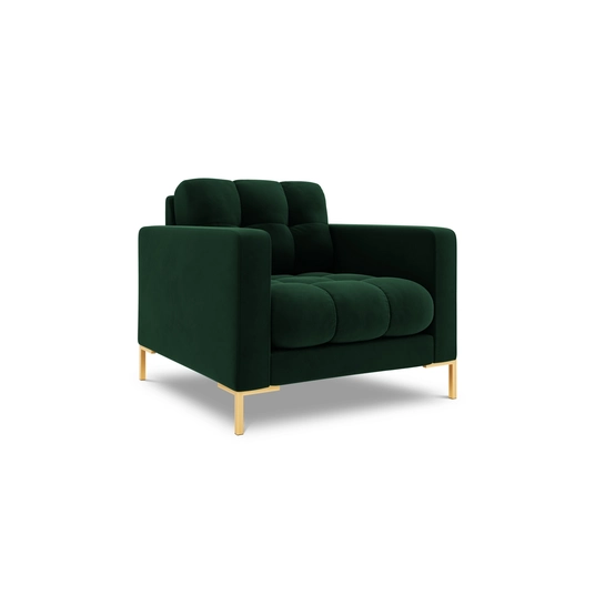 Velvet Armchair, "Bali", 1 Seat, 87x96x75 Made in Europe