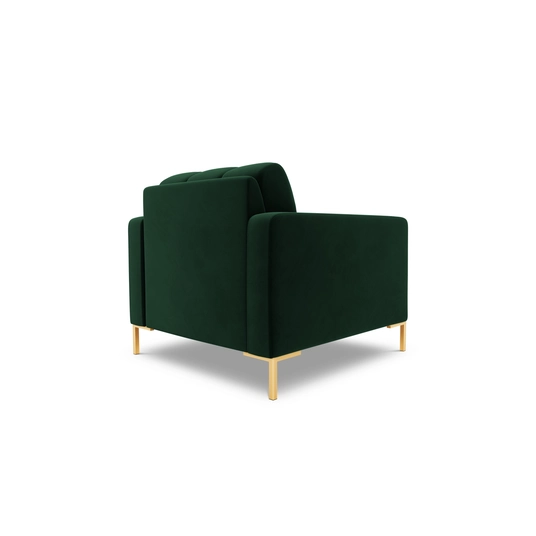 Velvet Armchair, "Bali", 1 Seat, 87x96x75 Made in Europe