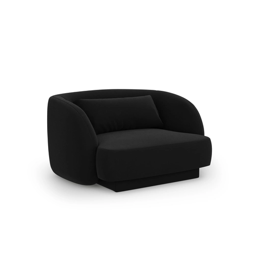Velvet Armchair, "Tulum", 1 Seat, 103x90x70 Made in Europe