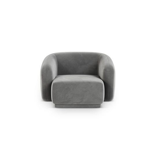 Velvet Armchair, "Gomera", 1 Seat, 93x90x74 Made in Europe