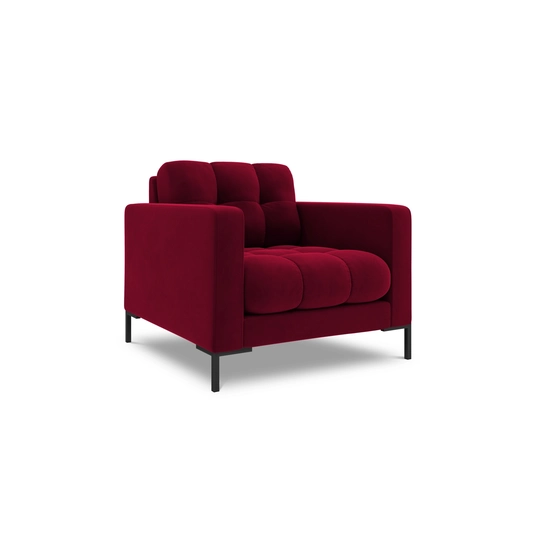 Velvet Armchair, "Bali", 1 Seat, 87x96x75 Made in Europe