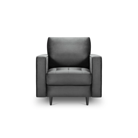 Velvet Armchair, "Aspen", 1 Seat, 80x90x90 Made in Europe