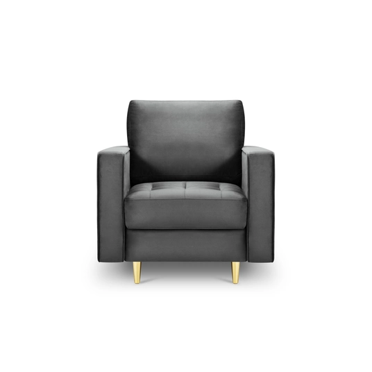 Velvet Armchair, "Aspen", 1 Seat, 80x90x90 Made in Europe