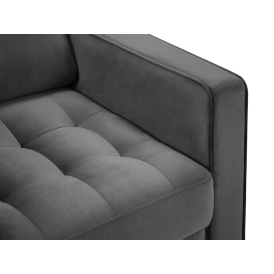 Velvet Armchair, "Aspen", 1 Seat, 80x90x90 Made in Europe
