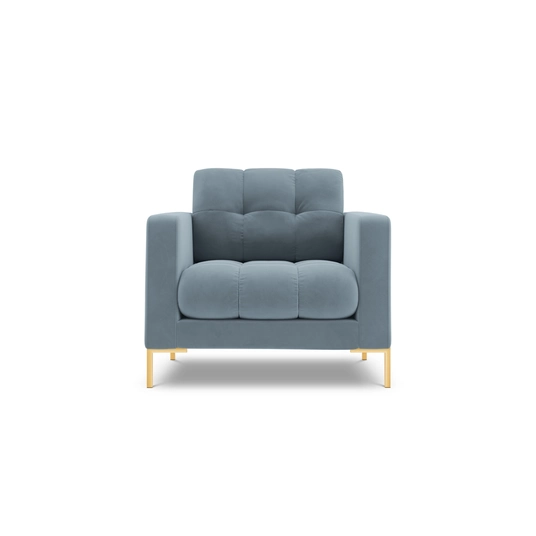 Velvet Armchair, "Bali", 1 Seat, 87x96x75 Made in Europe