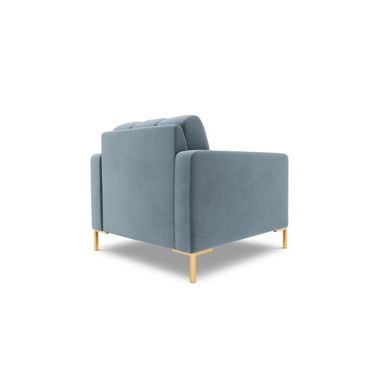 Velvet Armchair, "Bali", 1 Seat, 87x96x75 Made in Europe