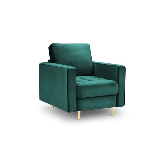 Velvet Armchair, "Aspen", 1 Seat, 80x90x90 Made in Europe