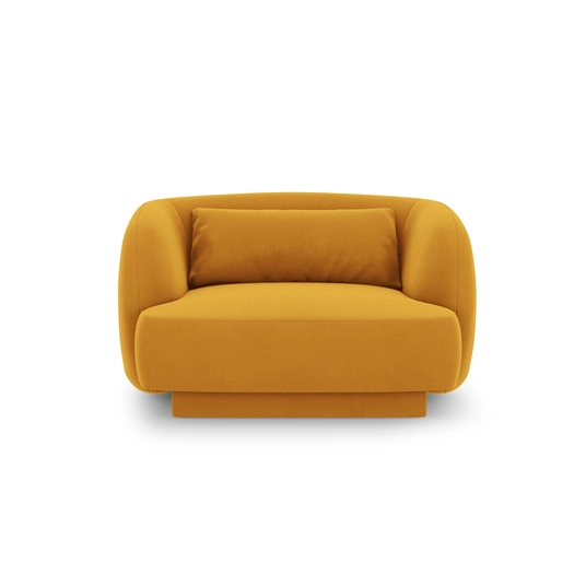 Velvet Armchair, "Tulum", 1 Seat, 103x90x70 Made in Europe