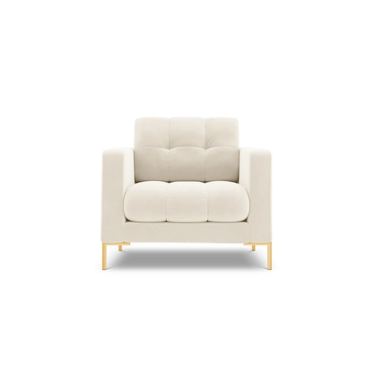 Velvet Armchair, "Bali", 1 Seat, 87x96x75 Made in Europe