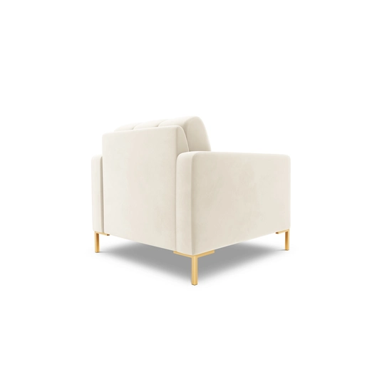 Velvet Armchair, "Bali", 1 Seat, 87x96x75 Made in Europe