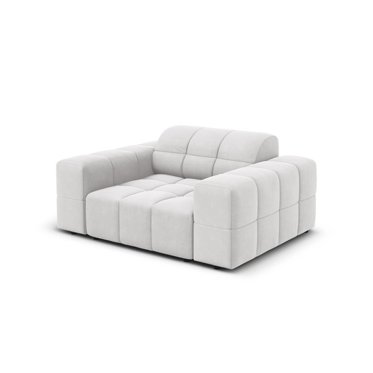 Velvet Armchair, "Chicago", 1 Seat, 124x102x70 Made in Europe
