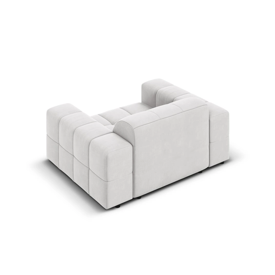 Velvet Armchair, "Chicago", 1 Seat, 124x102x70 Made in Europe