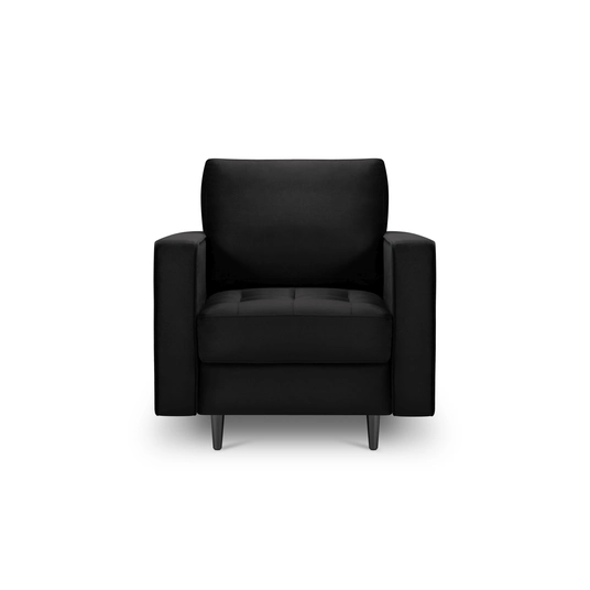 Velvet Armchair, "Aspen", 1 Seat, 80x90x90 Made in Europe