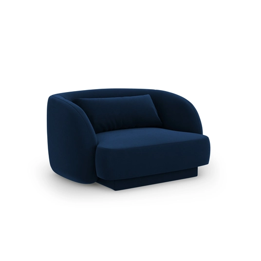 Velvet Armchair, "Tulum", 1 Seat, 103x90x70 Made in Europe