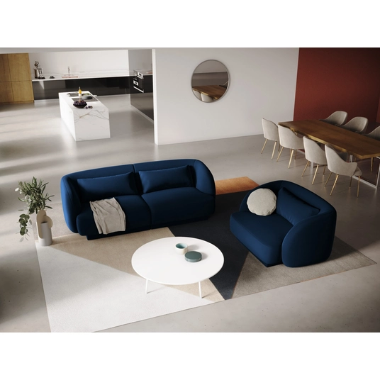 Velvet Armchair, "Tulum", 1 Seat, 103x90x70 Made in Europe