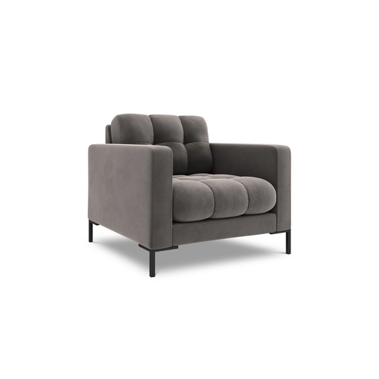 Velvet Armchair, "Bali", 1 Seat, 87x96x75 Made in Europe