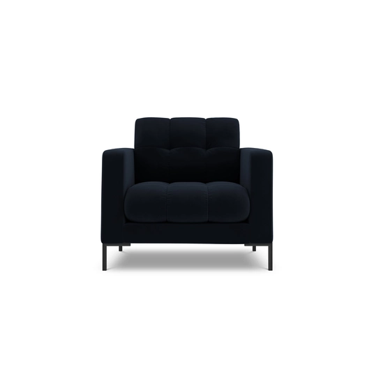 Velvet Armchair, "Bali", 1 Seat, 87x96x75 Made in Europe
