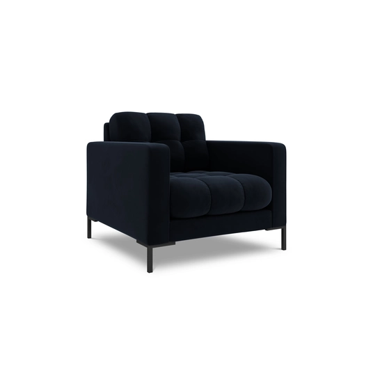 Velvet Armchair, "Bali", 1 Seat, 87x96x75 Made in Europe