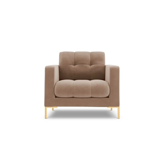 Velvet Armchair, "Bali", 1 Seat, 87x96x75 Made in Europe