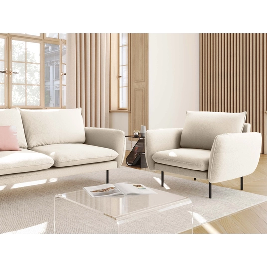 Boucle Armchair, "Vienna", 1 Seat, 97x94x95 Made in Europe
