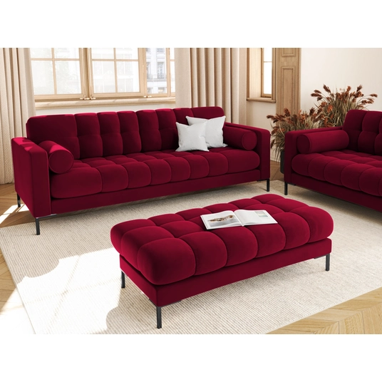 Velvet Bench, "Bali", 2 Seats, 62x133x40 Made in Europe