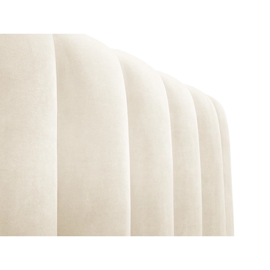 Velvet Storage Bed With Headboard, "Palma", 230x165x94 Made in Europe