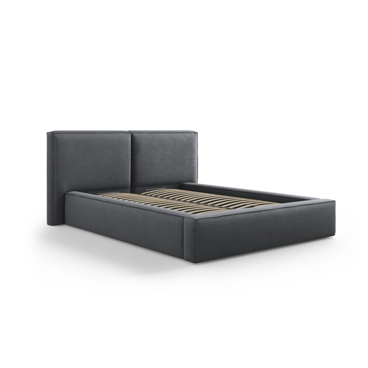 Storage Bed With Double Headboard, "Arendal", 228x194x97.5 Made in Europe