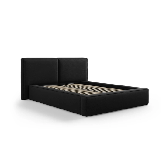 Storage Bed With Double Headboard, "Arendal", 228x194x97.5 Made in Europe