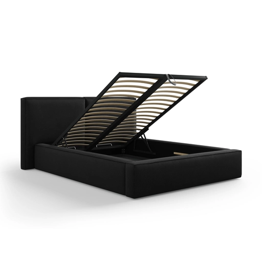 Storage Bed With Double Headboard, "Arendal", 228x194x97.5 Made in Europe