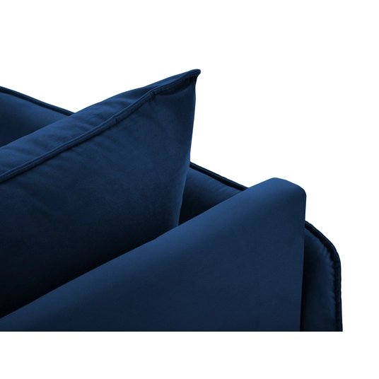 Velvet Chaise Longue Left, "Vienna", 1 Seat, 170x110x95 Made in Europe