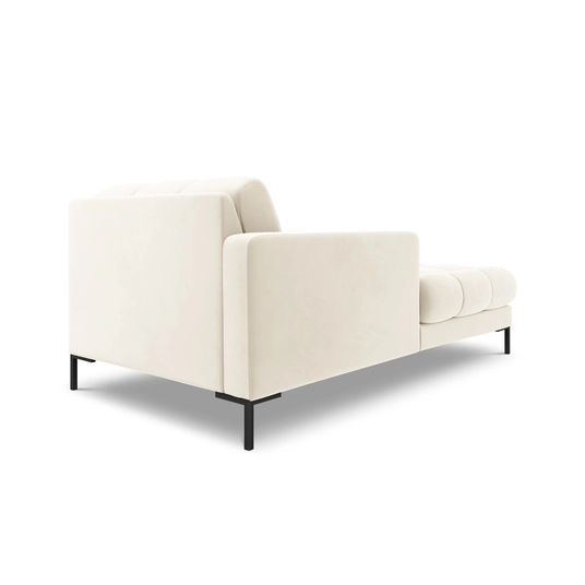 Velvet Chaise Longue Left, "Bali", 1 Seat, 185x102x75 Made in Europe