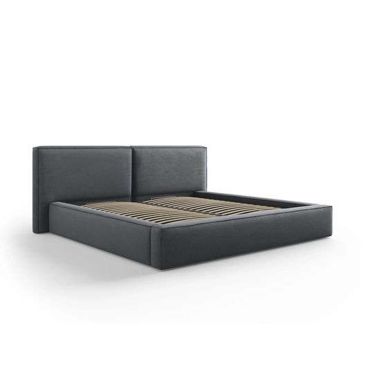 Storage Bed With Double Headboard, "Arendal", 228x251x97.5 Made in Europe