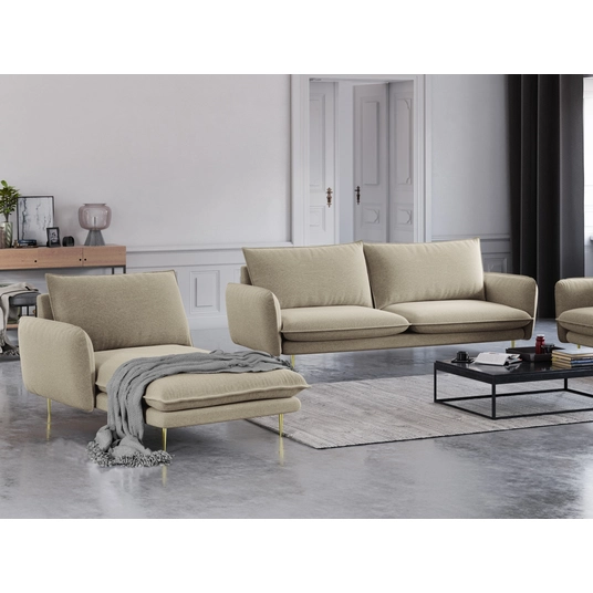 Chaise Longue Left, "Vienna", 1 Seat, 170x110x95 Made in Europe