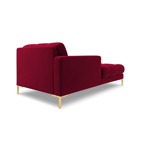 Velvet Chaise Longue Left, "Bali", 1 Seat, 185x102x75 Made in Europe