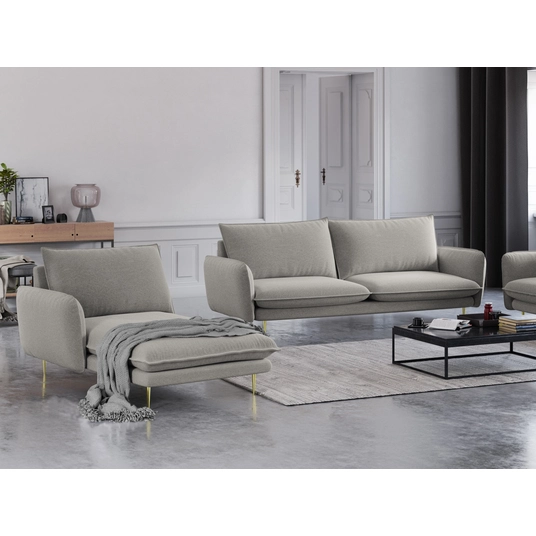 Chaise Longue Left, "Vienna", 1 Seat, 170x110x95 Made in Europe