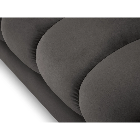 Velvet Chaise Longue Left, "Bali", 1 Seat, 185x102x75 Made in Europe
