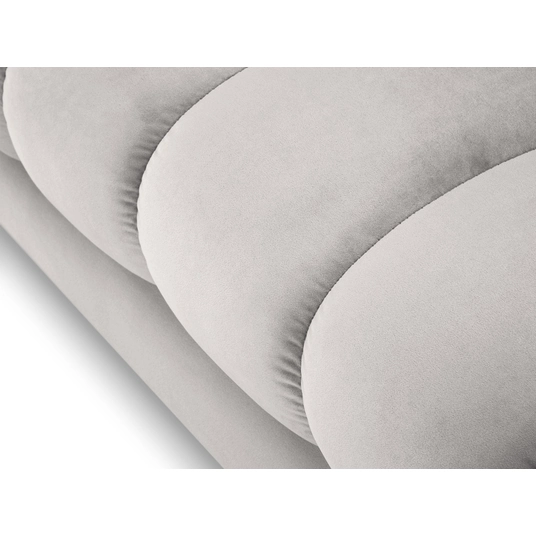 Velvet Chaise Longue Left, "Bali", 1 Seat, 185x102x75 Made in Europe