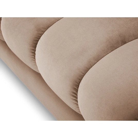 Velvet Chaise Longue Left, "Bali", 1 Seat, 185x102x75 Made in Europe