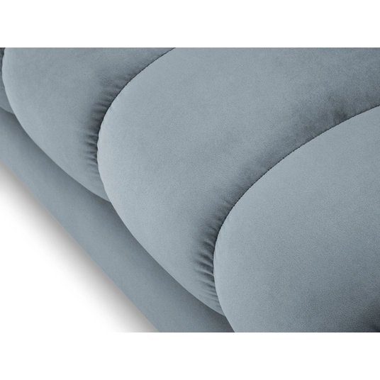 Velvet Chaise Longue Left, "Bali", 1 Seat, 185x102x75 Made in Europe