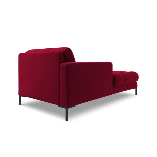 Velvet Chaise Longue Left, "Bali", 1 Seat, 185x102x75 Made in Europe
