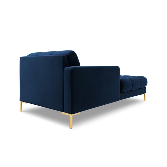 Velvet Chaise Longue Left, "Bali", 1 Seat, 185x102x75 Made in Europe