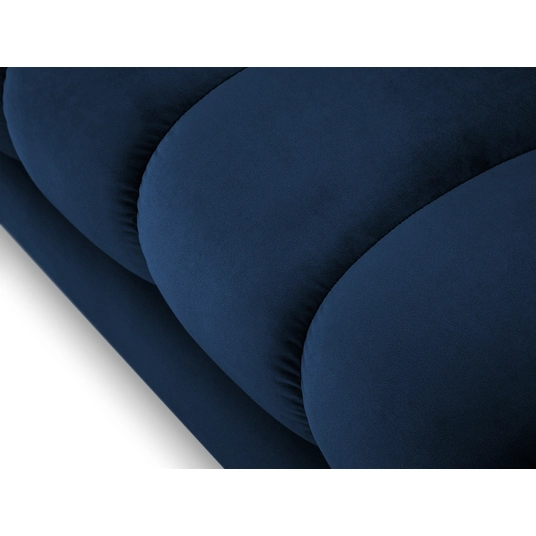 Velvet Chaise Longue Left, "Bali", 1 Seat, 185x102x75 Made in Europe