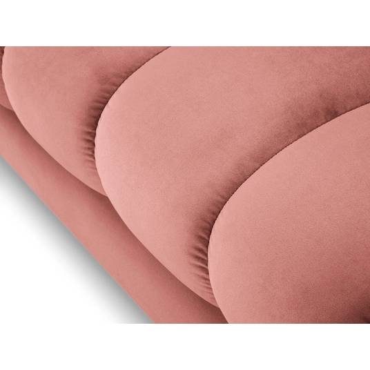 Velvet Chaise Longue Left, "Bali", 1 Seat, 185x102x75 Made in Europe