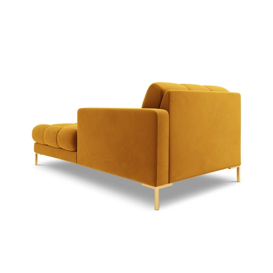 Velvet Chaise Longue Right, "Bali", 1 Seat, 185x102x75 Made in Europe