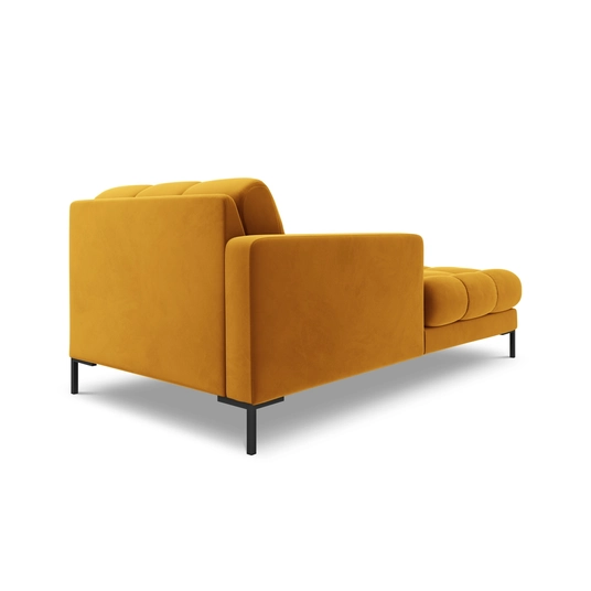 Velvet Chaise Longue Left, "Bali", 1 Seat, 185x102x75 Made in Europe