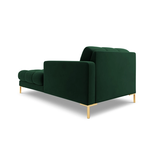 Velvet Chaise Longue Right, "Bali", 1 Seat, 185x102x75 Made in Europe
