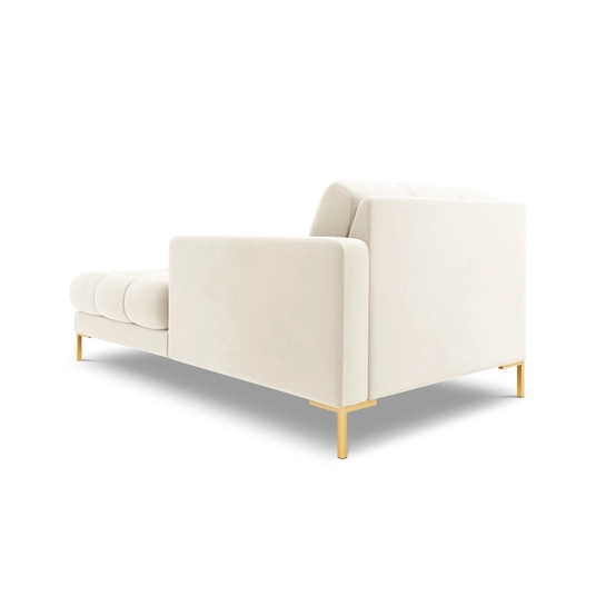 Velvet Chaise Longue Right, "Bali", 1 Seat, 185x102x75 Made in Europe