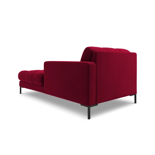 Velvet Chaise Longue Right, "Bali", 1 Seat, 185x102x75 Made in Europe