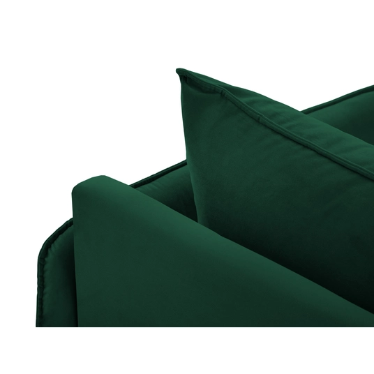 Velvet Chaise Longue Right, "Vienna", 1 Seat, 170x110x95 Made in Europe