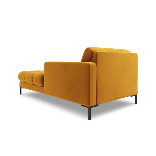 Velvet Chaise Longue Right, "Bali", 1 Seat, 185x102x75 Made in Europe